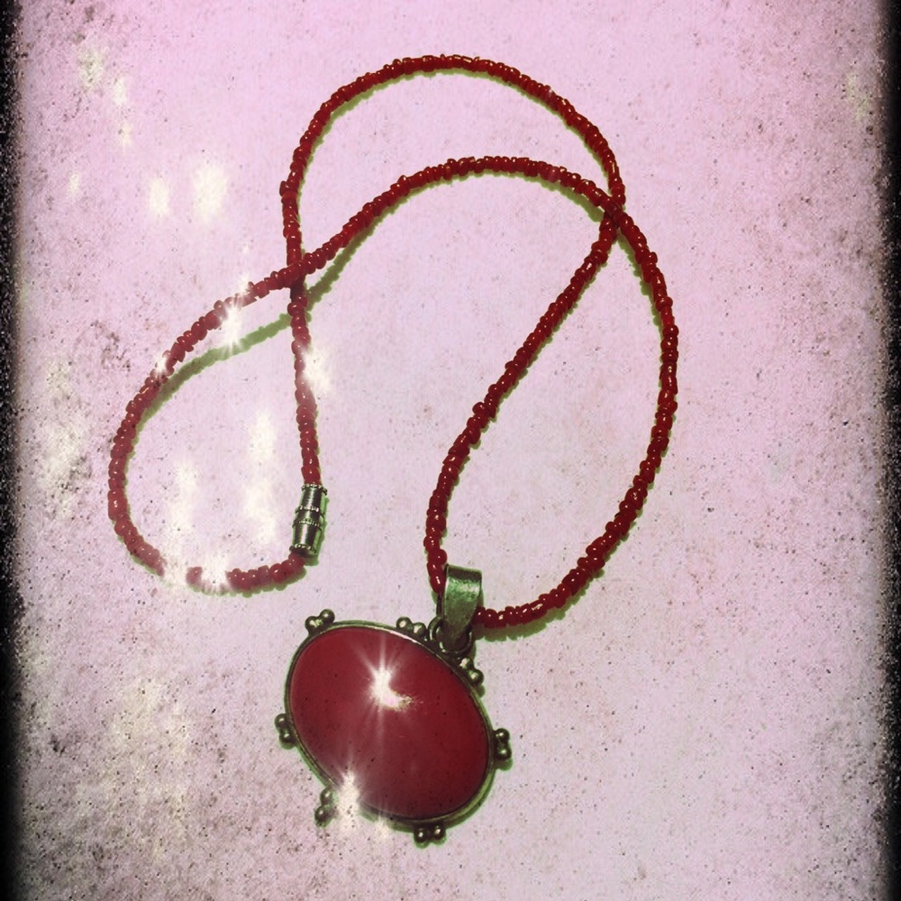 ❤️Coral&Carnelian Necklace❤️